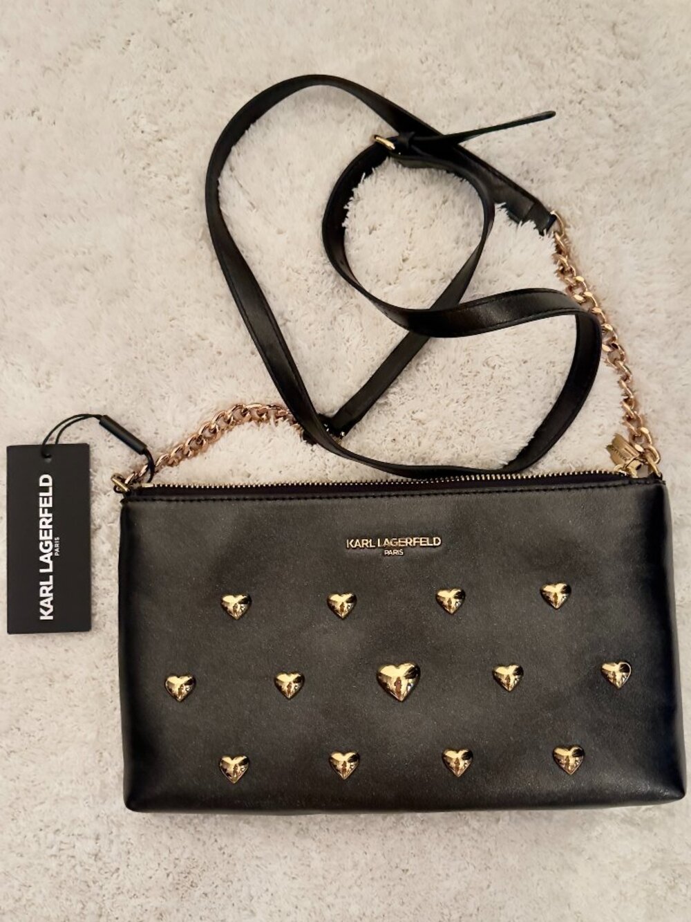 Karl Lagerfeld Black Crossbody Purse